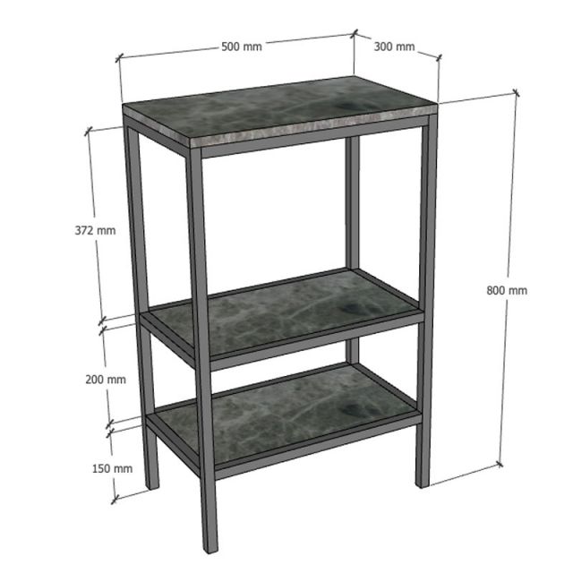 Kệ để CPU 50x30x80cm gỗ plywood KCPU68031