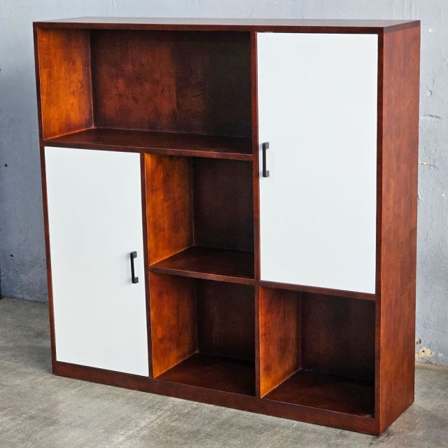 Kệ sách 120x30x120cm gỗ cao su KS68346