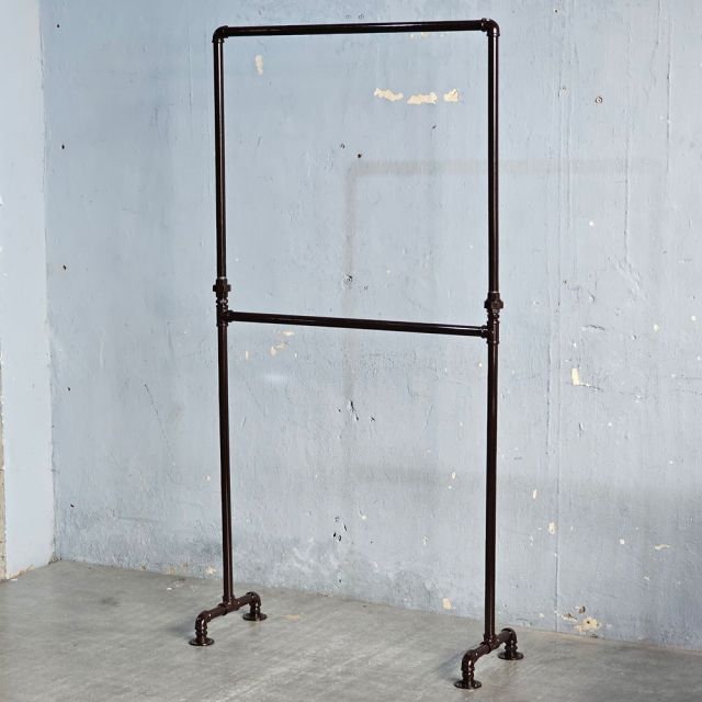 Kệ treo đồ 2 tầng 85x35x170cm ống nước sắt PPF026