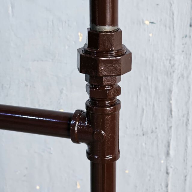 Kệ treo đồ 2 tầng 85x35x170cm ống nước sắt PPF026