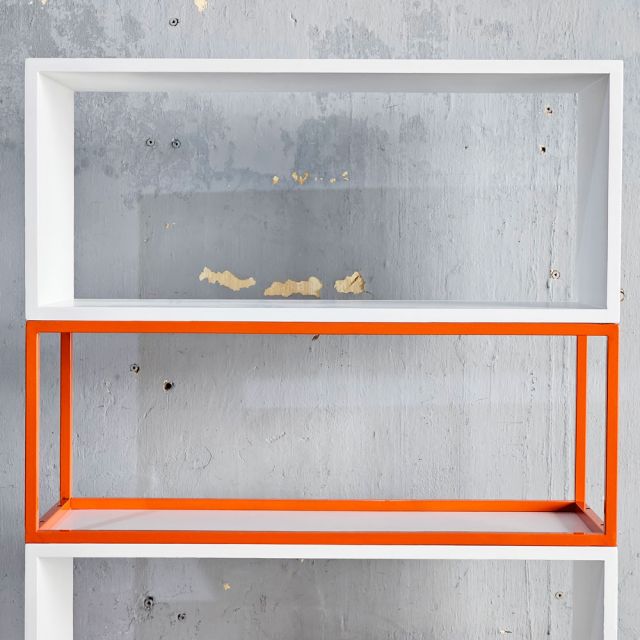 Kệ 5 tầng 80x30x180cm gỗ cao su khung sắt KS68357