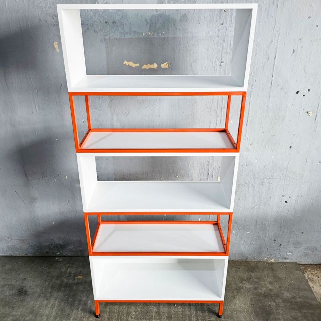 Kệ 5 tầng 80x30x180cm gỗ cao su khung sắt KS68357