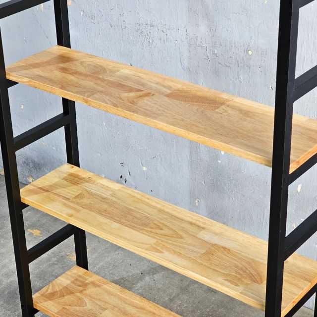 Kệ 4 tầng 80x25x125cm gỗ cao su KTT68055