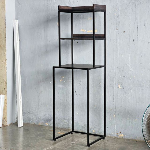 Kệ để tủ lạnh mini 54x50x175cm gỗ cao su KTLA005