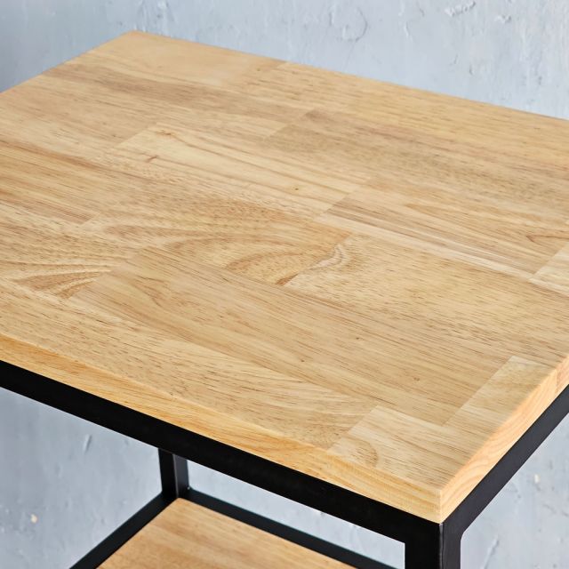 Kệ để tủ lạnh mini 50x40x129cm gỗ cao su KTLA004