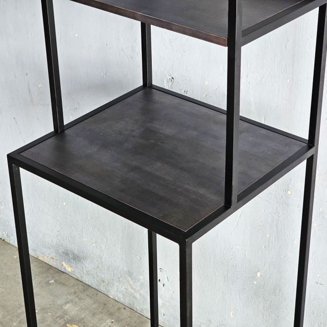 Kệ để tủ lạnh mini 54x50x175cm gỗ cao su KTLA005