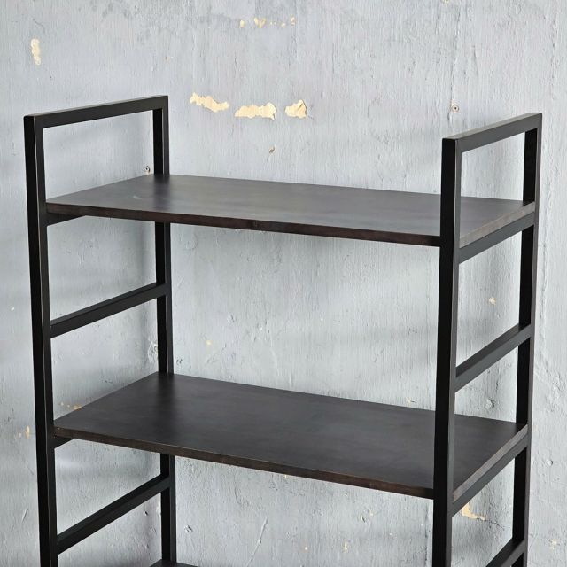 Kệ 4 tầng 80x45x150cm gỗ cao su khung sắt KTT68056