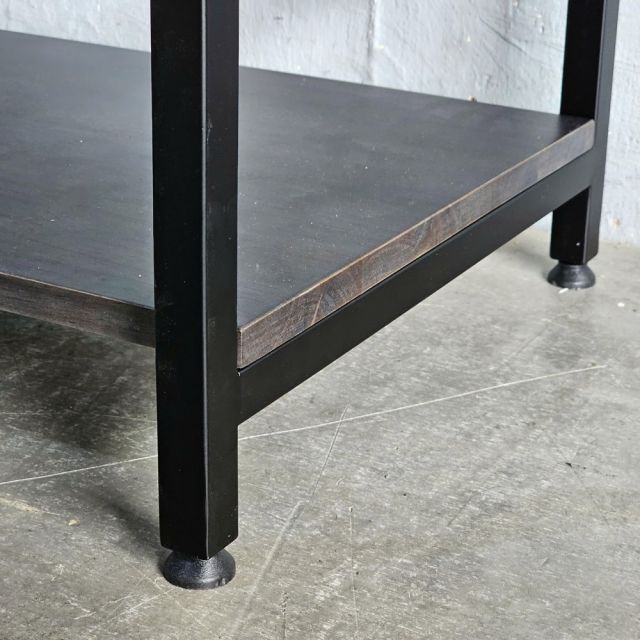 Kệ 4 tầng 80x45x150cm gỗ cao su khung sắt KTT68056