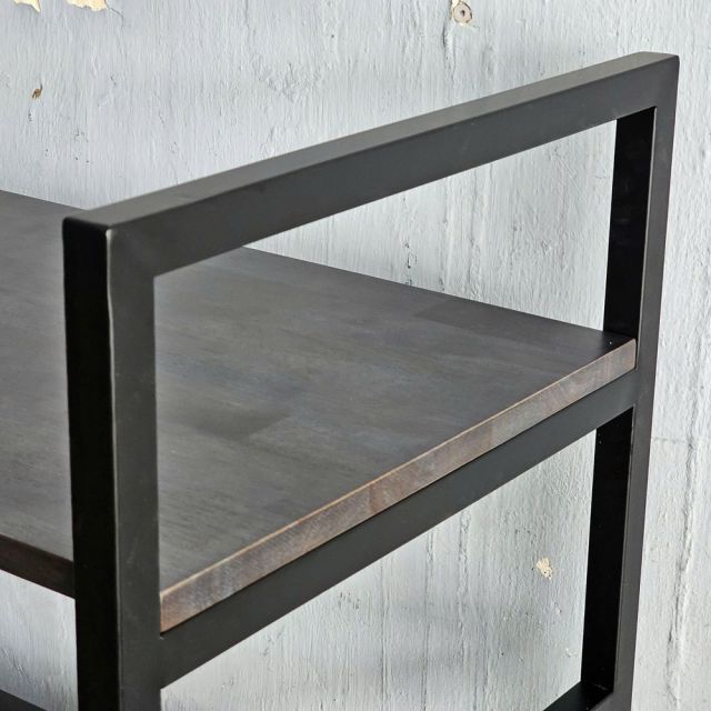 Kệ 4 tầng 80x45x150cm gỗ cao su khung sắt KTT68056