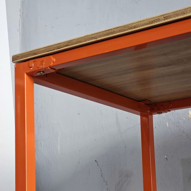 Bàn làm việc 140x70cm gỗ plywood chân sắt Hệ Minimal HBMN049