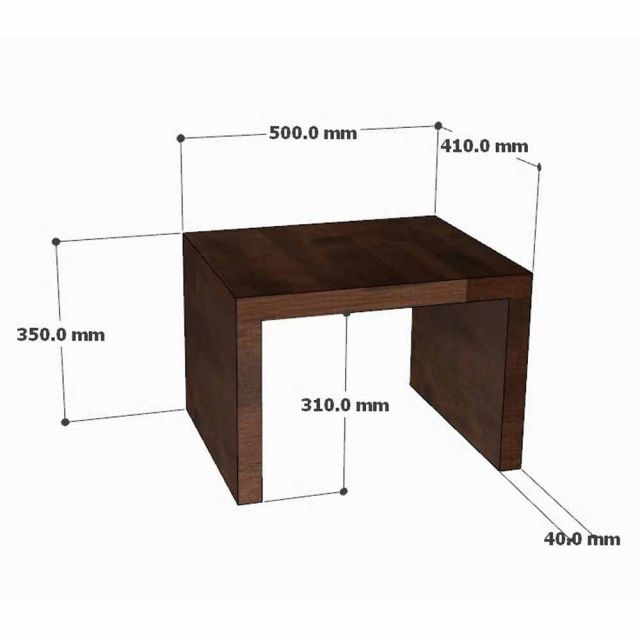 Ghế đôn 50x41x35cm gỗ thông GDSF016