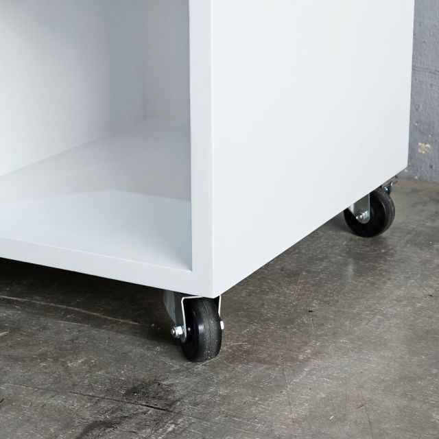 Tủ bếp di động mặt ceramic 106x45x85cm gỗ cao su KISL009