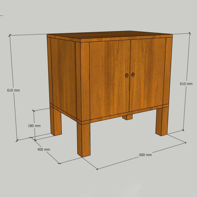Tủ hồ cá 60x40x62cm gỗ cao su TKHC001