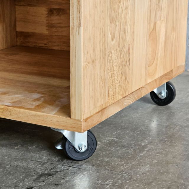 Tủ hồ sơ di động 120x40x60cm gỗ cao su TCN68087