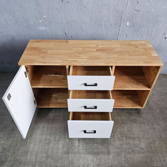 Tủ hồ sơ di động 120x40x60cm gỗ cao su TCN68087