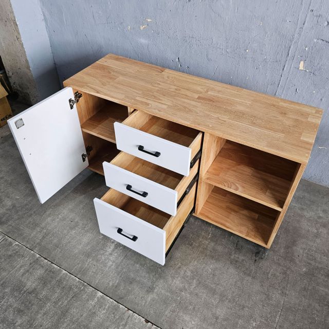 Tủ hồ sơ di động 120x40x60cm gỗ cao su TCN68087