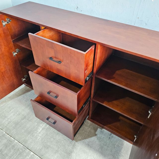 Tủ lưu trữ 160x40x100cm gỗ cao su KTB68249