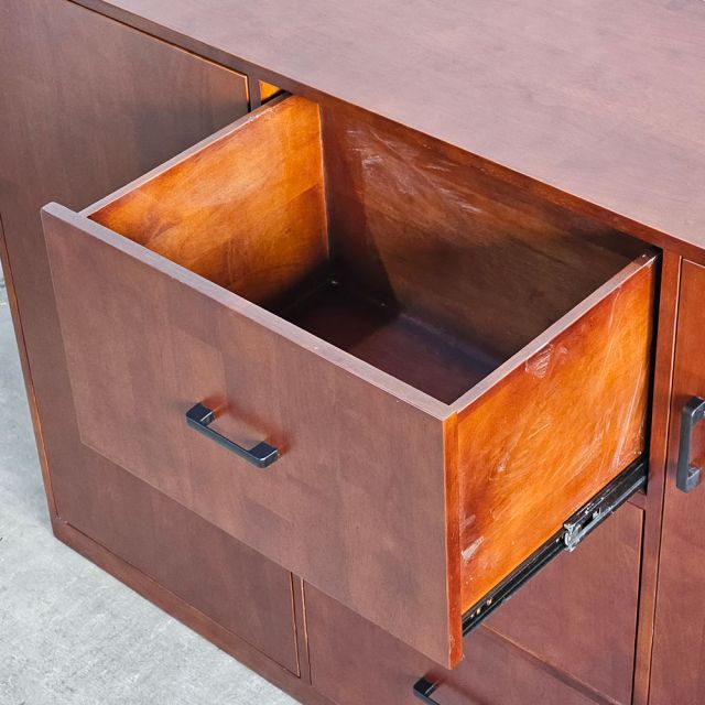 Tủ lưu trữ 160x40x100cm gỗ cao su KTB68249