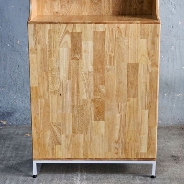 Tủ trang trí 80x35x200cm gỗ cao su KTB68253