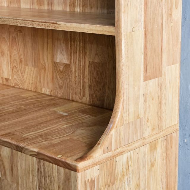 Tủ trang trí 80x35x200cm gỗ cao su KTB68253