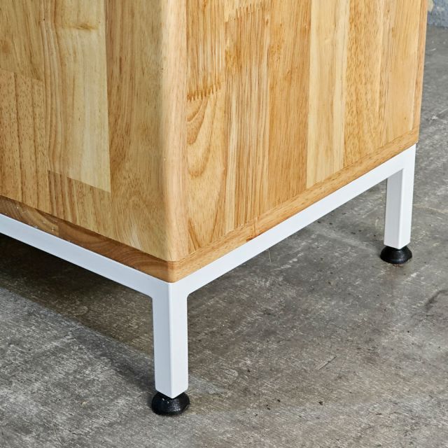 Tủ trang trí 80x35x200cm gỗ cao su KTB68253