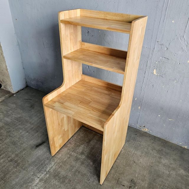 Kệ để tủ lạnh mini 50 lít 54x50x120cm gỗ cao su KTLA003