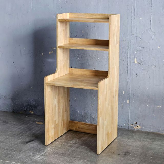 Kệ để tủ lạnh mini 50 lít 54x50x120cm gỗ cao su KTLA003