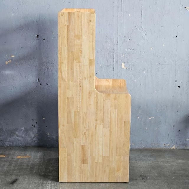 Kệ để tủ lạnh mini 50 lít 54x50x120cm gỗ cao su KTLA003