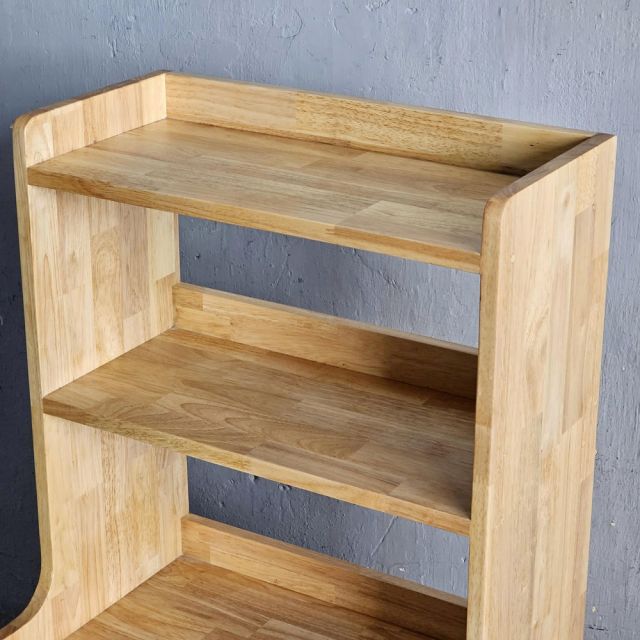 Kệ để tủ lạnh mini 50 lít 54x50x120cm gỗ cao su KTLA003