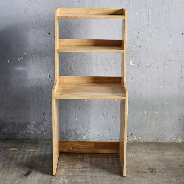 Kệ để tủ lạnh mini 50 lít 54x50x120cm gỗ cao su KTLA003