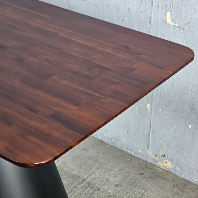 Bàn ăn chữ nhật 180x80cm gỗ tràm chân sắt BA68304