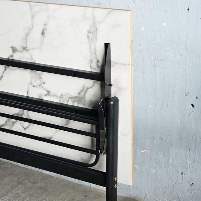 Bàn đào tạo di động gấp gọn 160x70cm gỗ plywood vân đá SPD68257