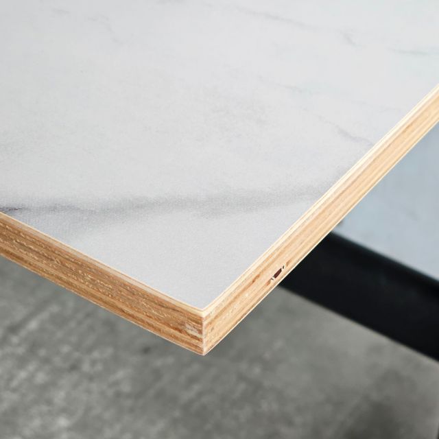 Bàn đào tạo di động gấp gọn 160x70cm gỗ plywood vân đá SPD68257