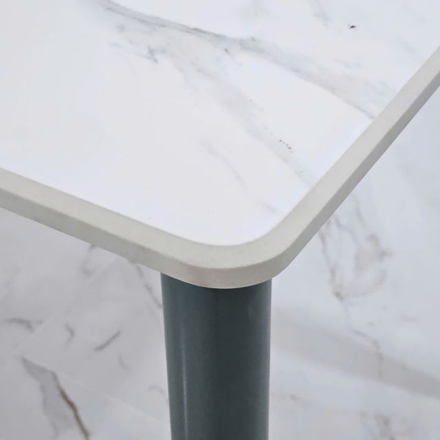 Bàn ăn 100x70cm mặt đá ceramic vân mây chân hệ CONE BA68305