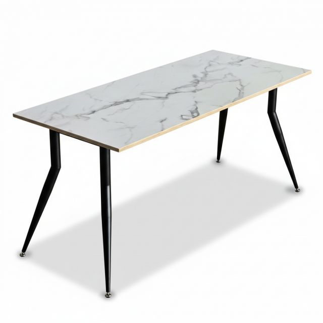 Bàn ăn 160x70cm plywood vân đá BA68301