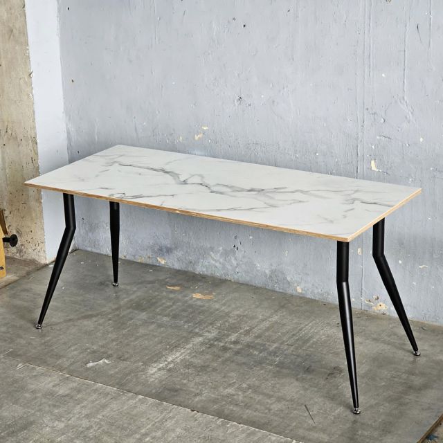 Bàn ăn 160x70cm plywood vân đá BA68301