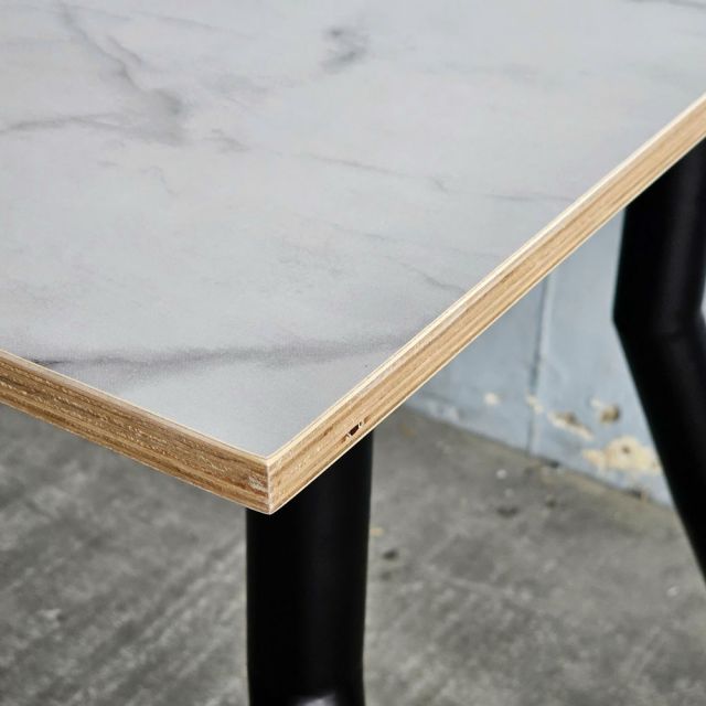 Bàn ăn 160x70cm plywood vân đá BA68301