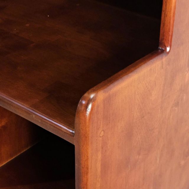 Tủ phòng ăn cửa kính 88x48x130cm gỗ cao su khung chân sắt TPA023