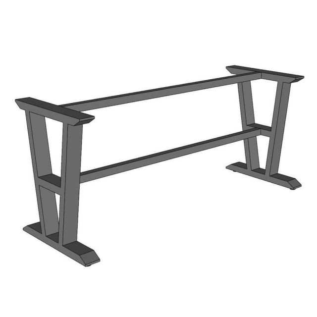 Chân sắt cố định 160x60cm sơn tĩnh điện CHB68101