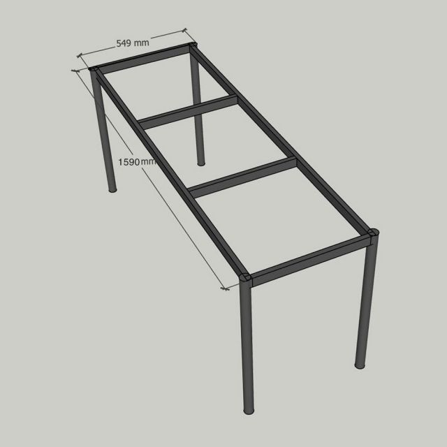 Chân bàn sắt cố định sơn tĩnh điện CHB68105