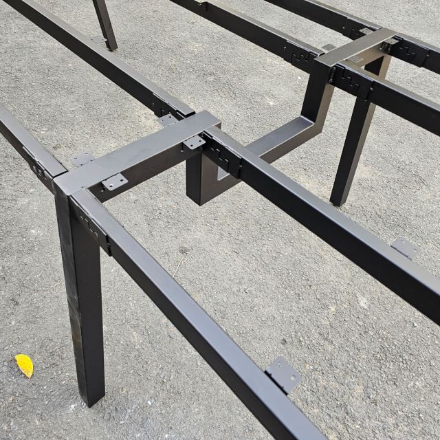 Chân sắt lắp ráp cho bàn 340x120cm hệ Aton HCAT028