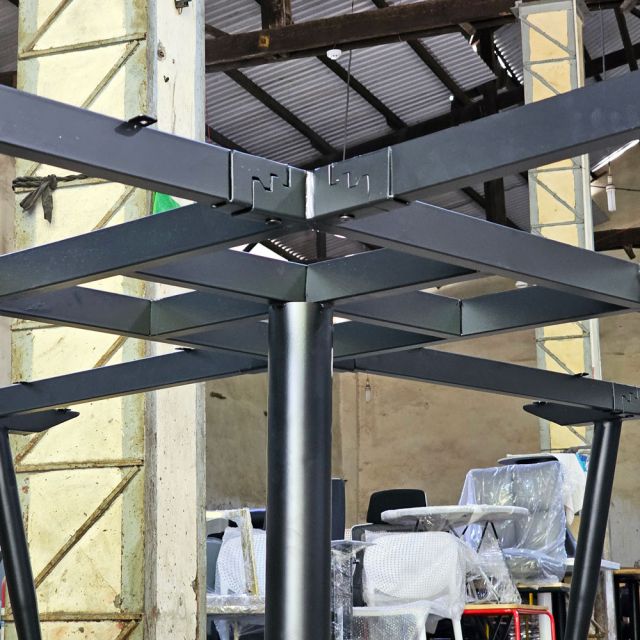 Chân sắt lắp ráp dùng cho bàn cụm 4 chữ thập 240x240cm HCCO024