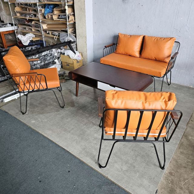 Combo bàn sofa bo cong và ghế sofa Fi12 CBSF68072