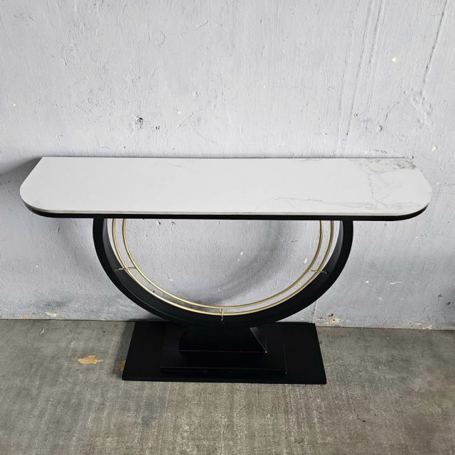 Bàn console DIN mặt đá khung sắt CST054