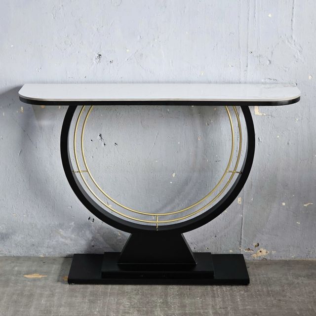 Bàn console DIN mặt đá khung sắt CST054