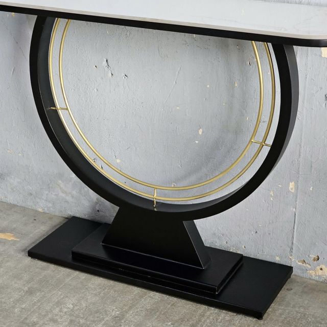 Bàn console DIN mặt đá khung sắt CST054