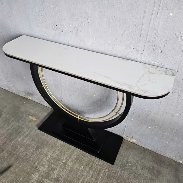 Bàn console DIN mặt đá khung sắt CST054