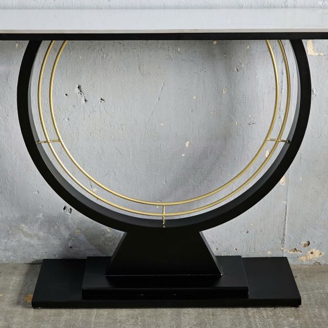 Bàn console DIN mặt đá khung sắt CST054