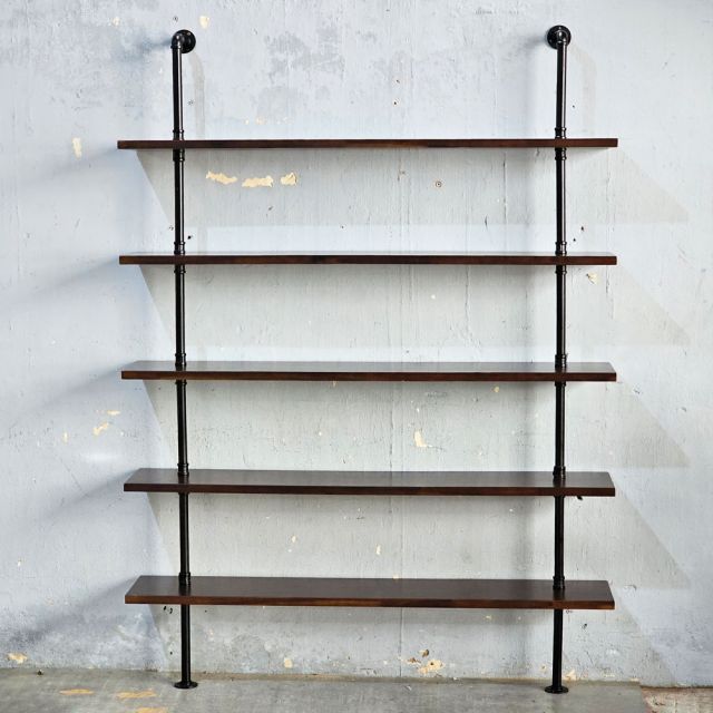 Kệ ống nước 5 tầng 140x25x185cm gỗ tràm treo áp tường PPF027