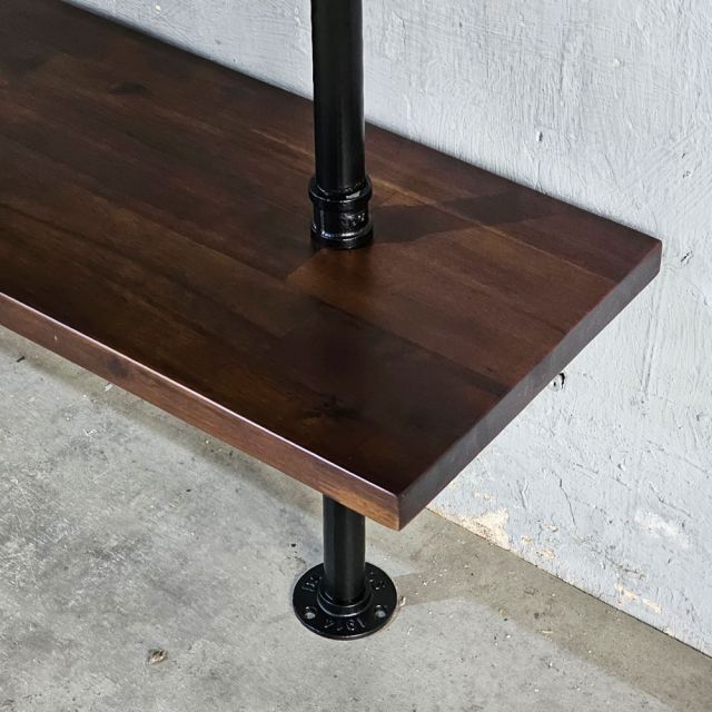 Kệ ống nước 5 tầng 140x25x185cm gỗ tràm treo áp tường PPF027